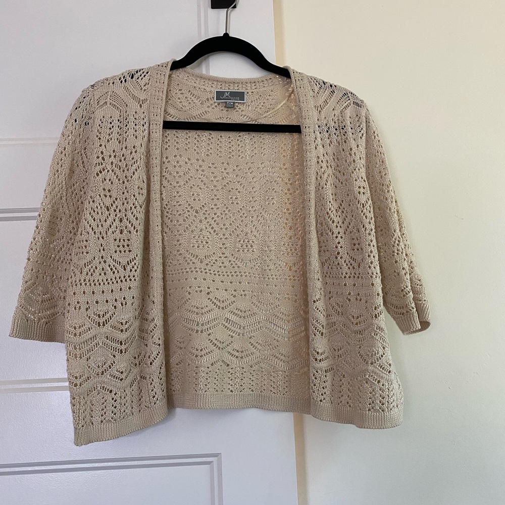 M Collection Crochet  light  Cardigan